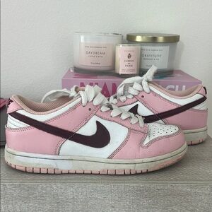 Nike Pink and White Sneakers